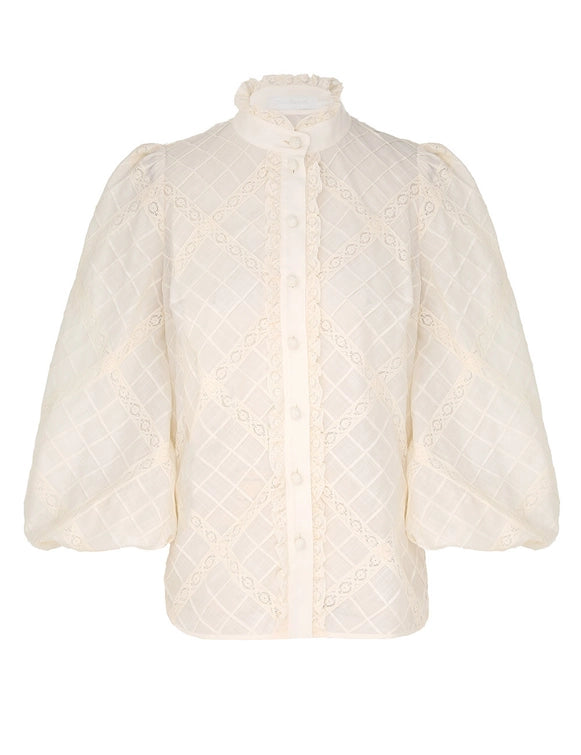 Tallow Lace Trim Shirt