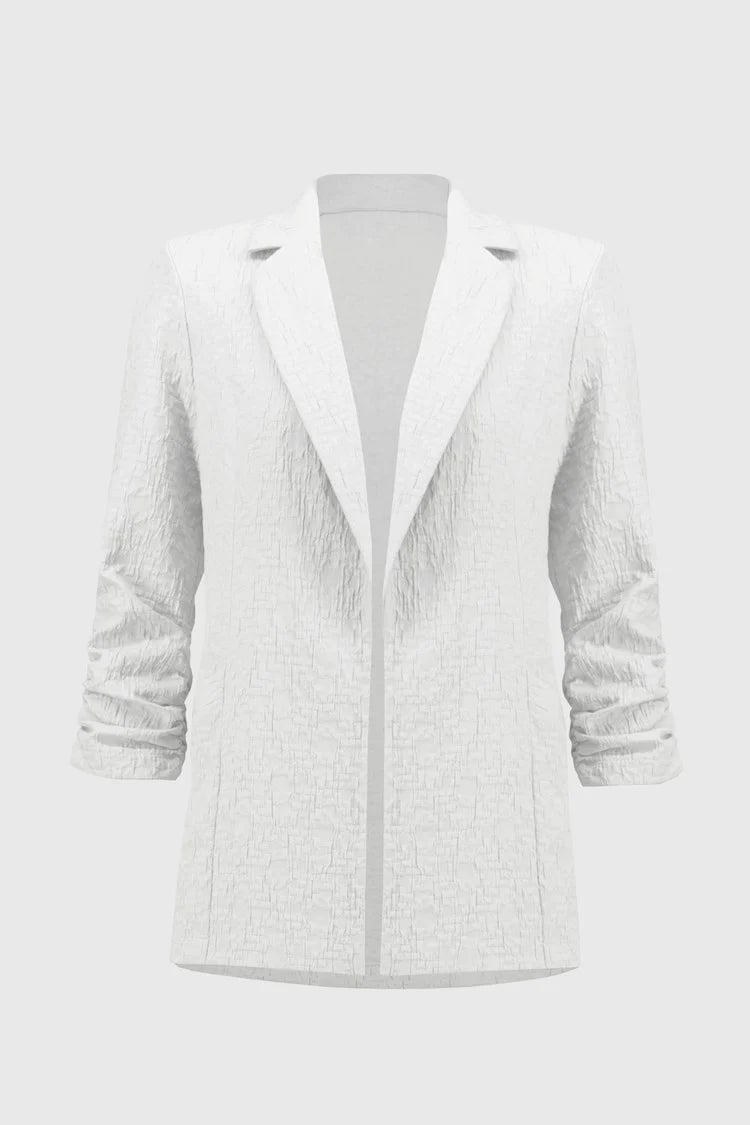 Woven Jacquard Boxy Blazer