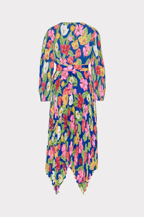 Liora Tulip Rosette Pleated Dress