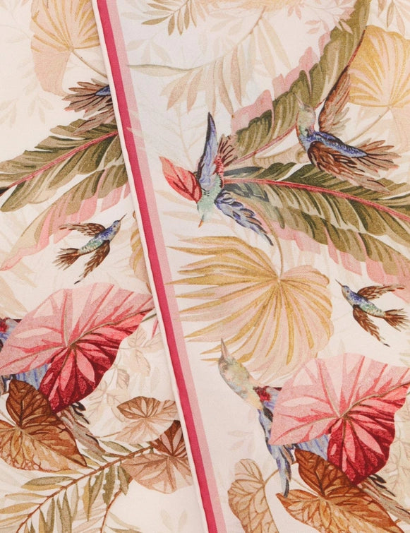 Printed Silk Neck Scarf