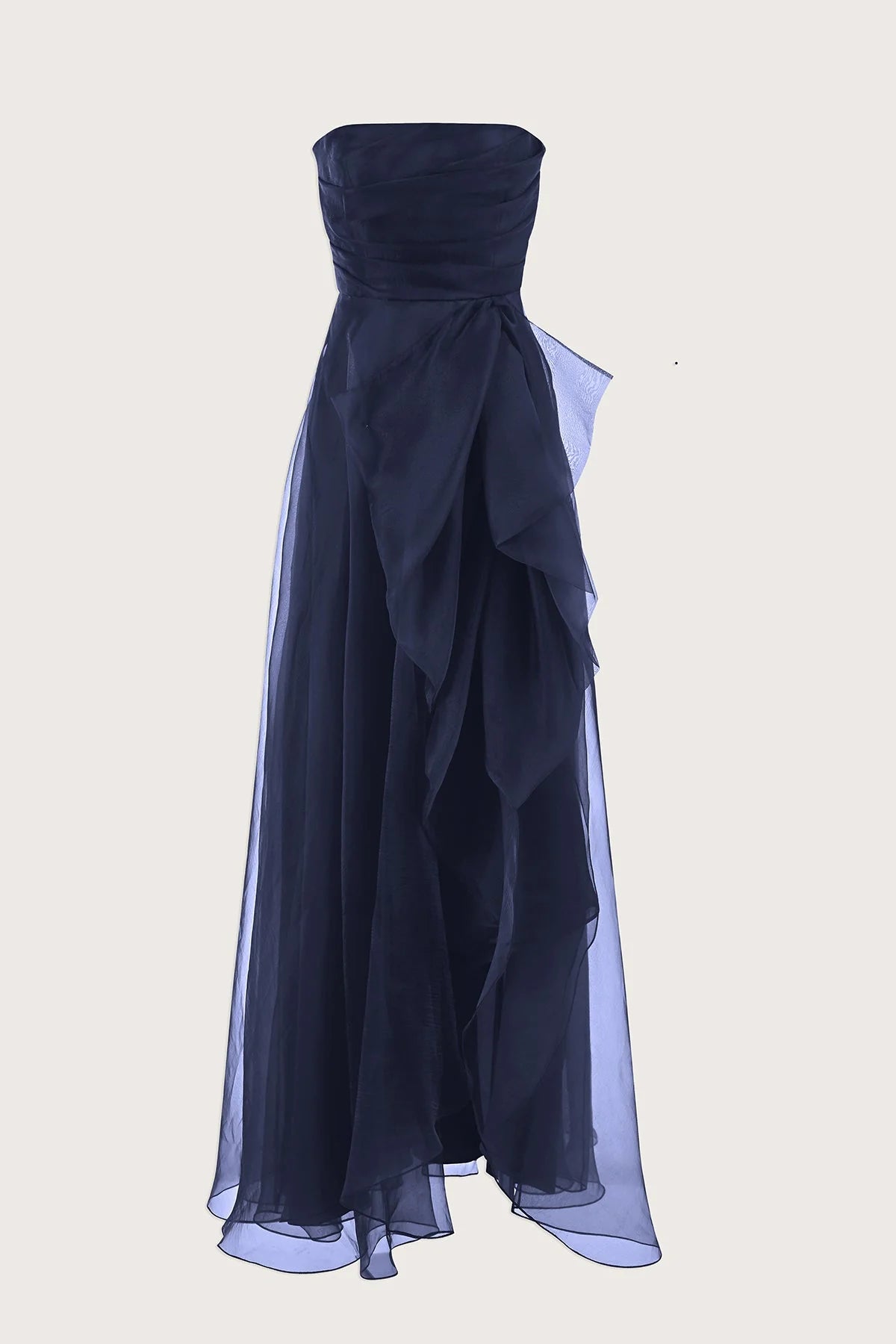 Teresa Strapless Draped Gown