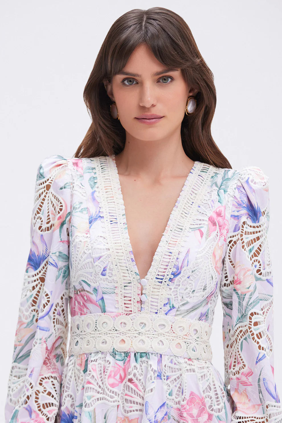 Amaryllis Embroidered Mini Dress