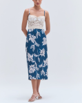 Artichoke Embroidered Midi Dress