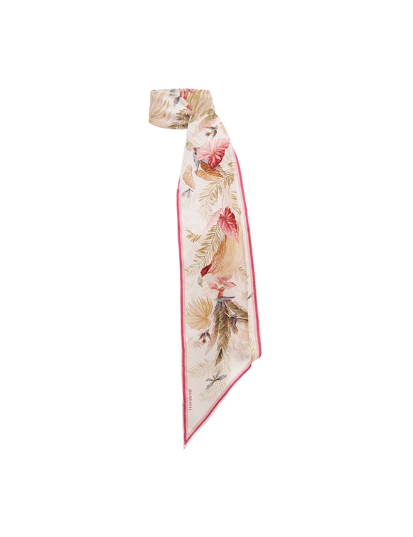 Printed Silk Neck Scarf