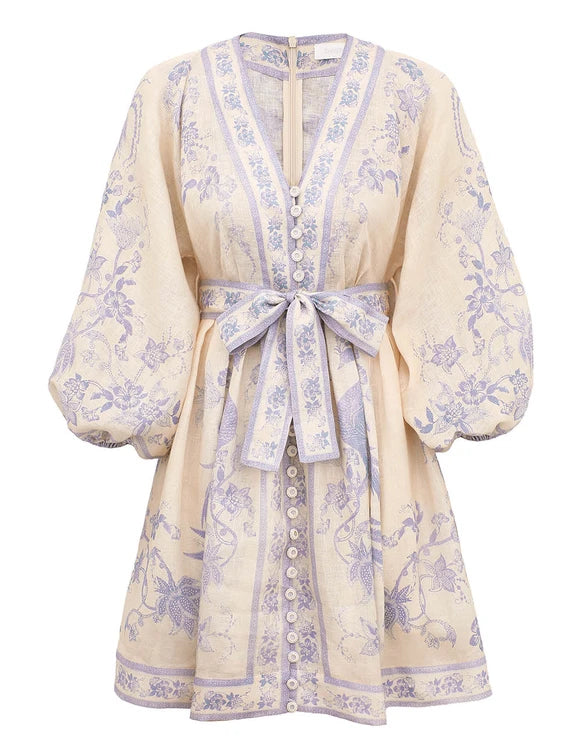 Indra Plunge Mini Dress