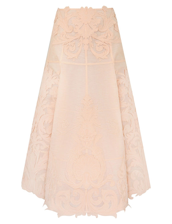 Rebellion Filigree Midi Skirt