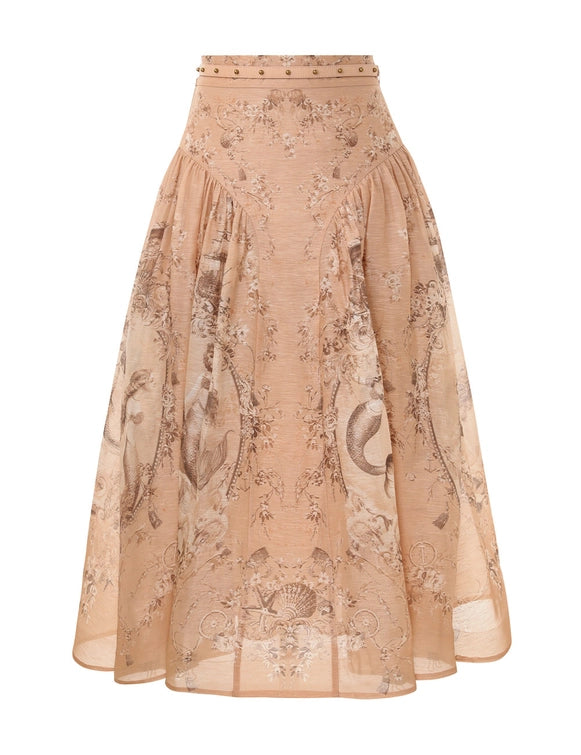 Rebellion Beaded Midi Skirt