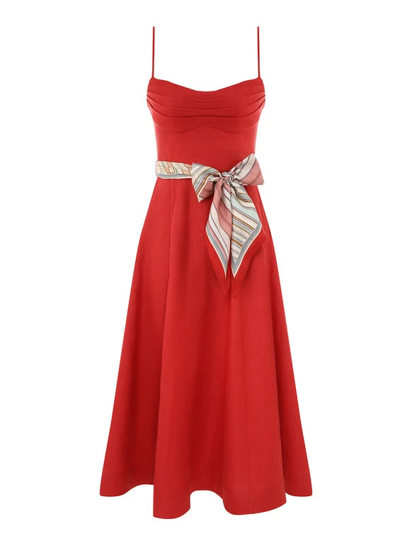 Rebellion Tuck Midi Dress