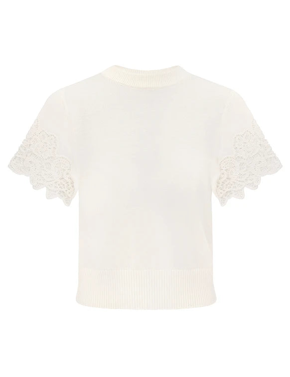 Luna Merino Lace Tee
