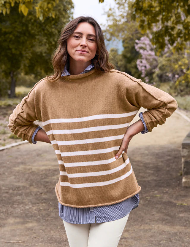 Monterey Rolled Funnel Neck Sweater