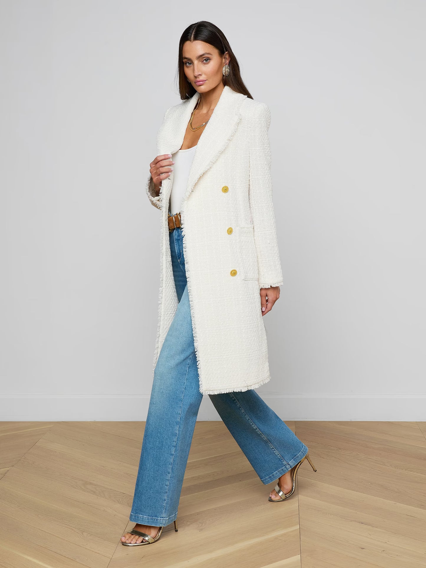 Cooper Tweed Trench Coat