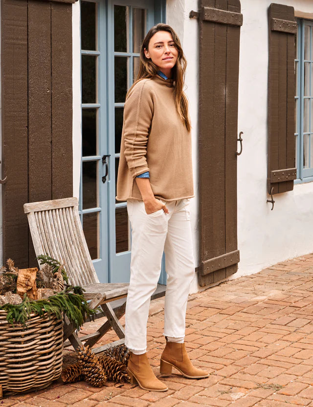 Monterey Rolled Funnel Neck Sweater