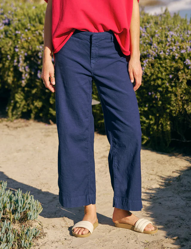 Wexford Wide-Leg Linen Pant