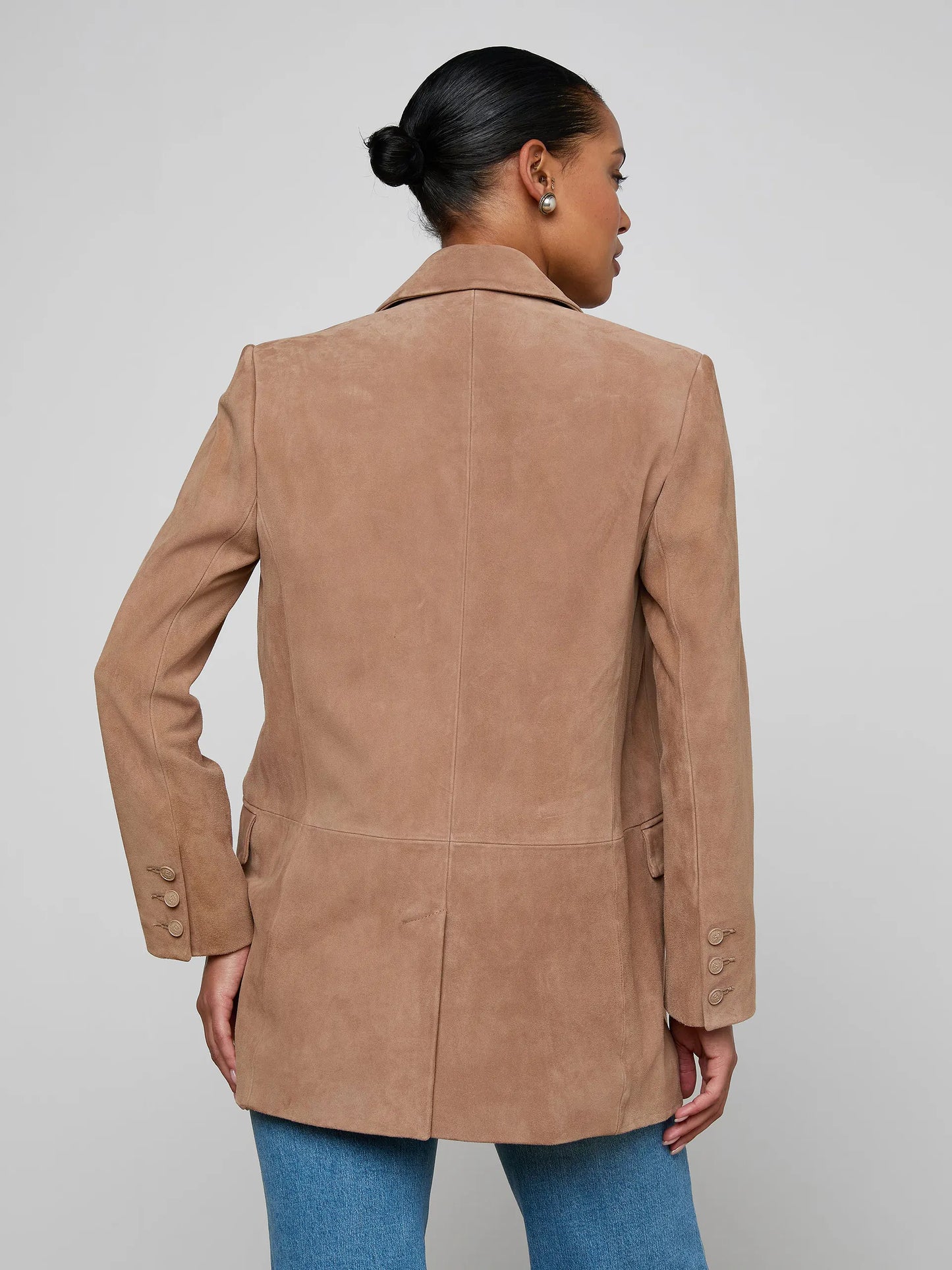 Aimee Oversized Suede Blazer