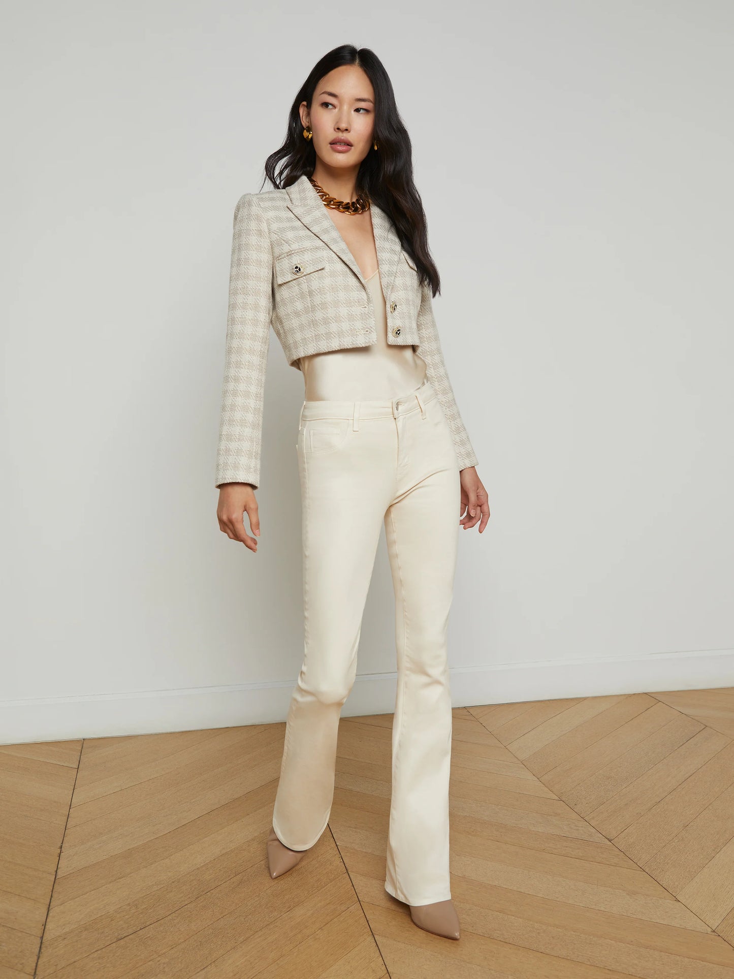 Maura Cropped Tweed Jacket