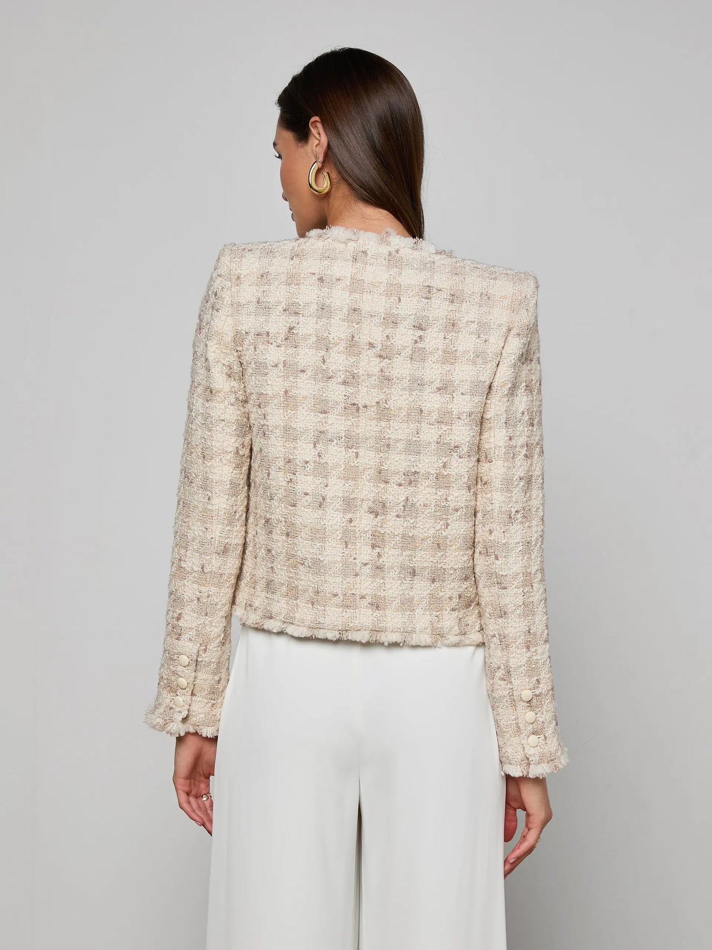 Zell Houndstooth Tweed Jacket
