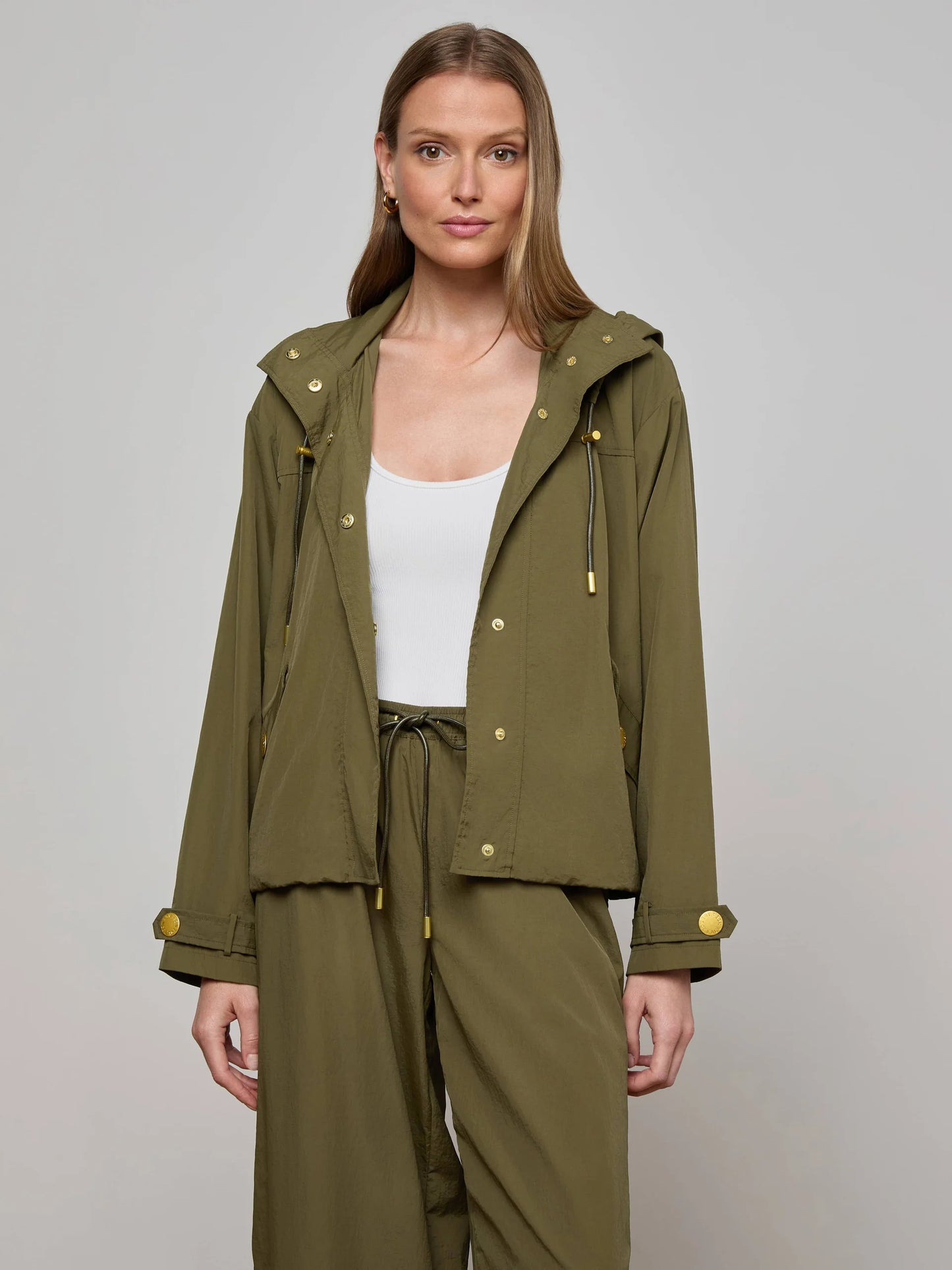 Geovana Hooded Windbreaker