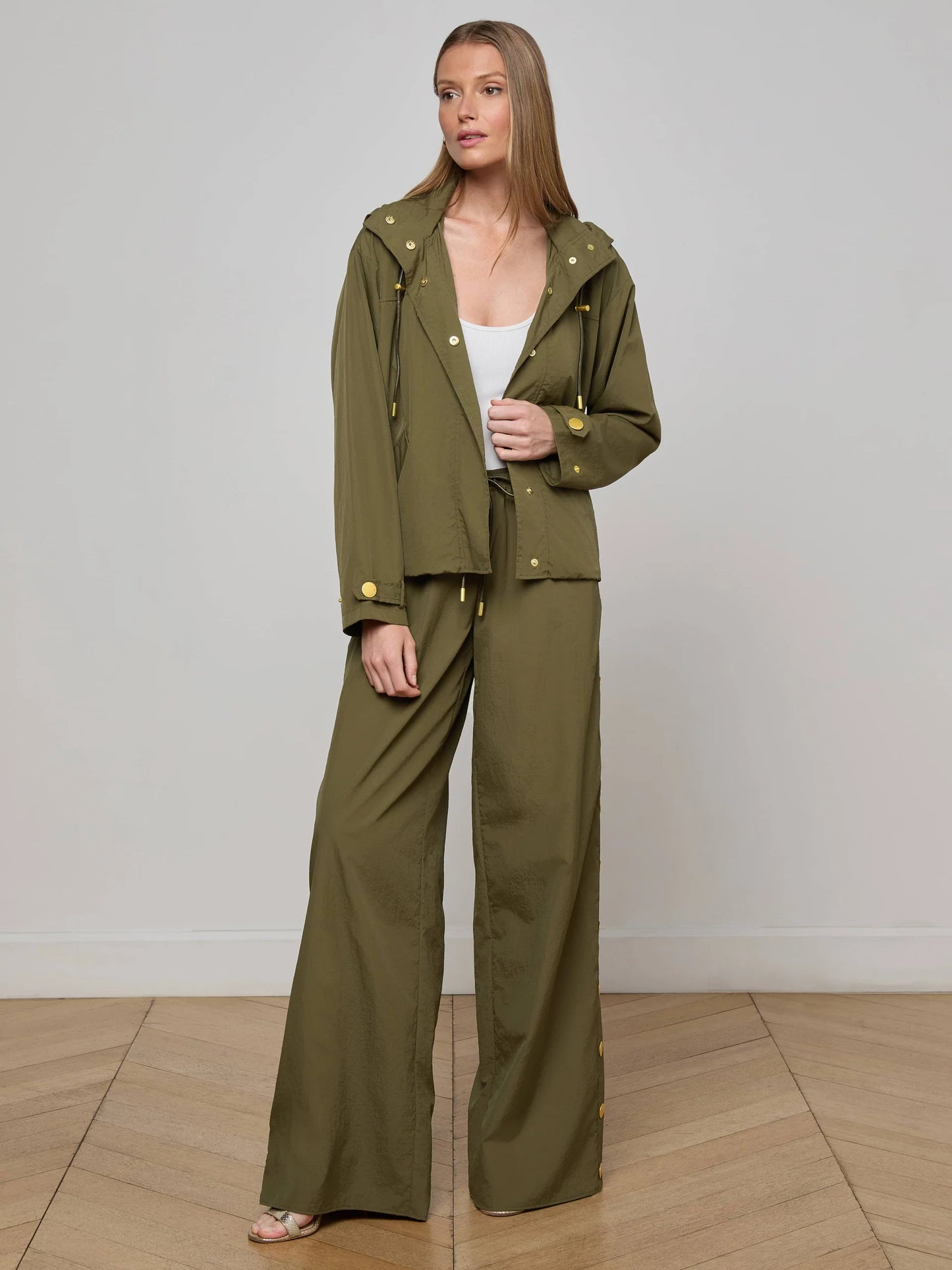 Geovana Hooded Windbreaker