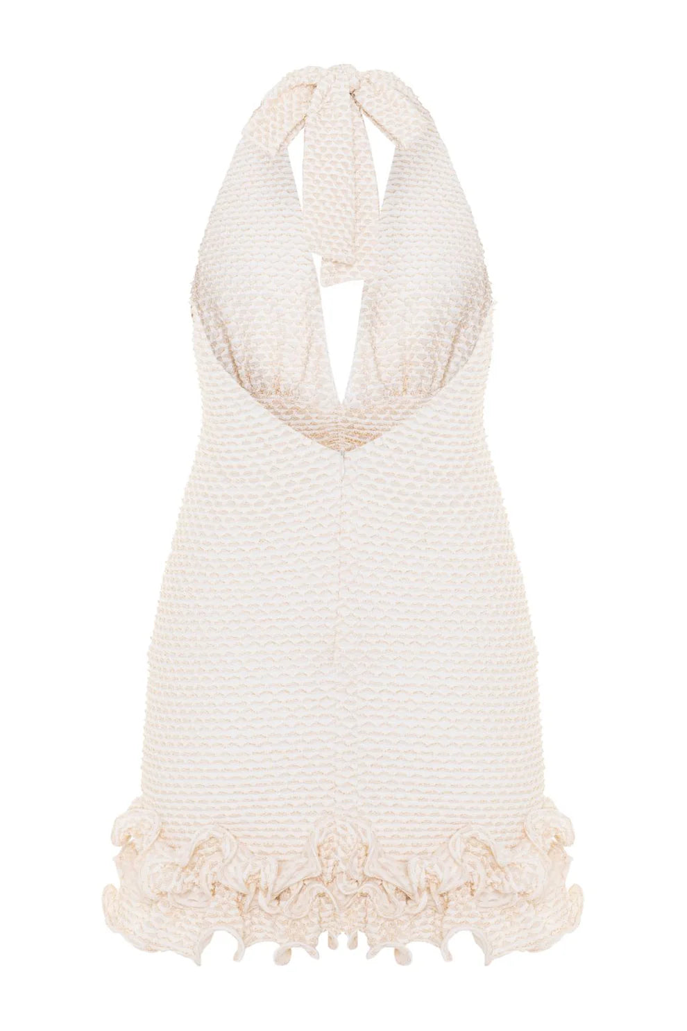 Gavea Mesh Plunge Mini Dress