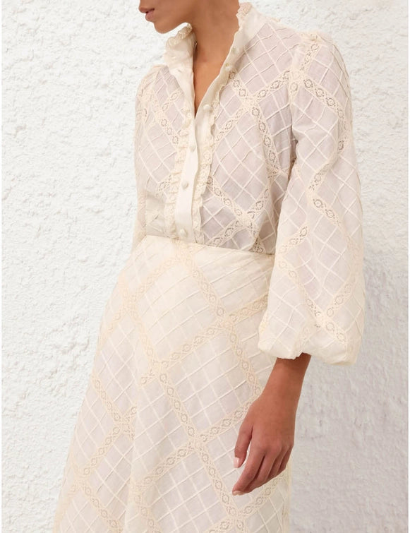 Tallow Lace Trim Shirt