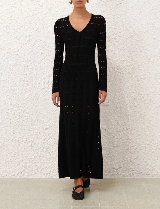 Rhiannon Pointelle Maxi Dress