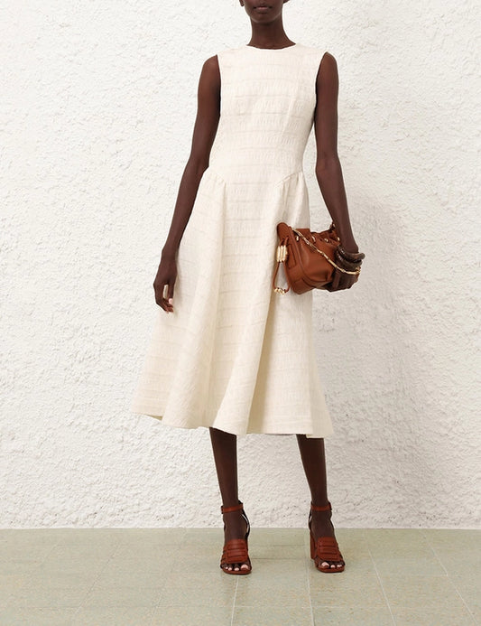 Illuminate Textured Midi Dress