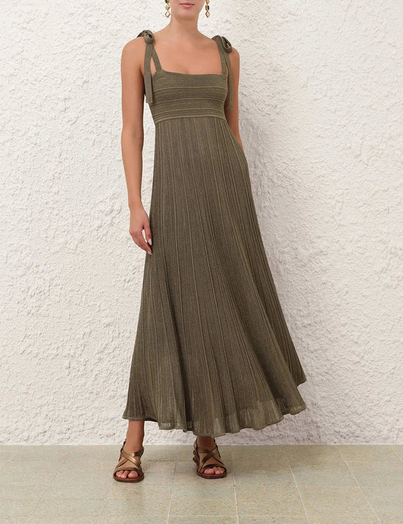 Wanderlust Metallic Maxi Dress