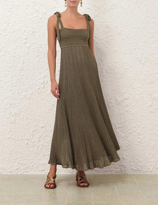 Wanderlust Metallic Maxi Dress