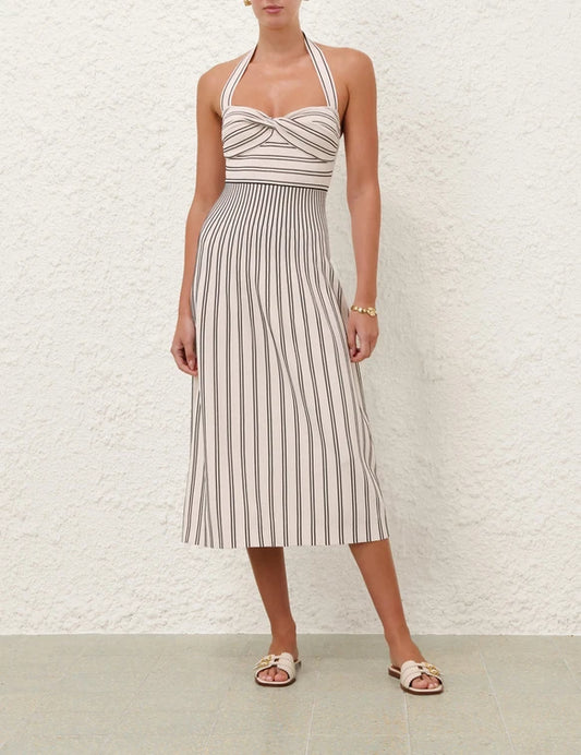 Daylight Twist Midi Dress