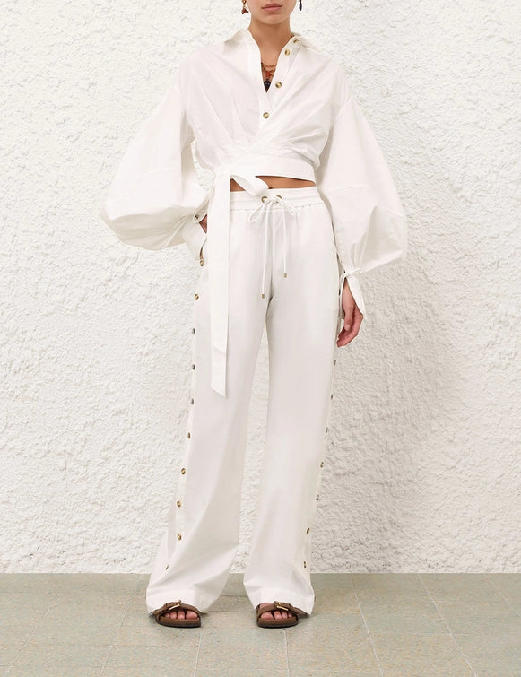 Rebellion Poplin Button Pant