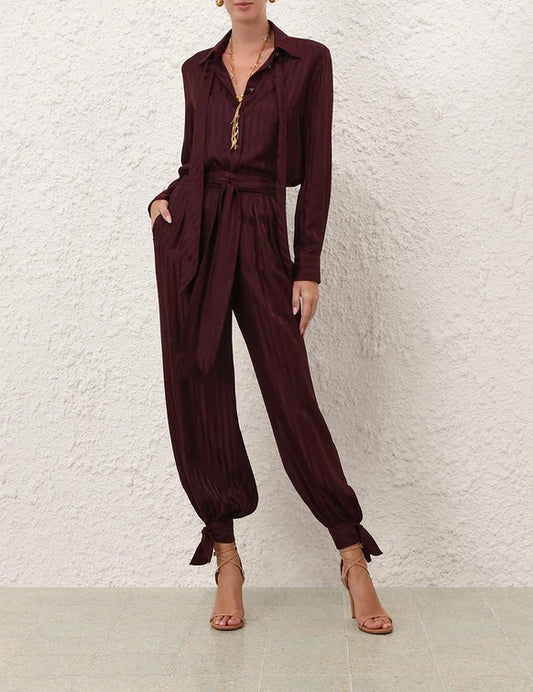 Luna Jacquard Harem Pant