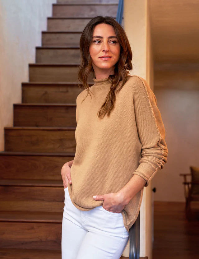 Monterey Rolled Funnel Neck Sweater