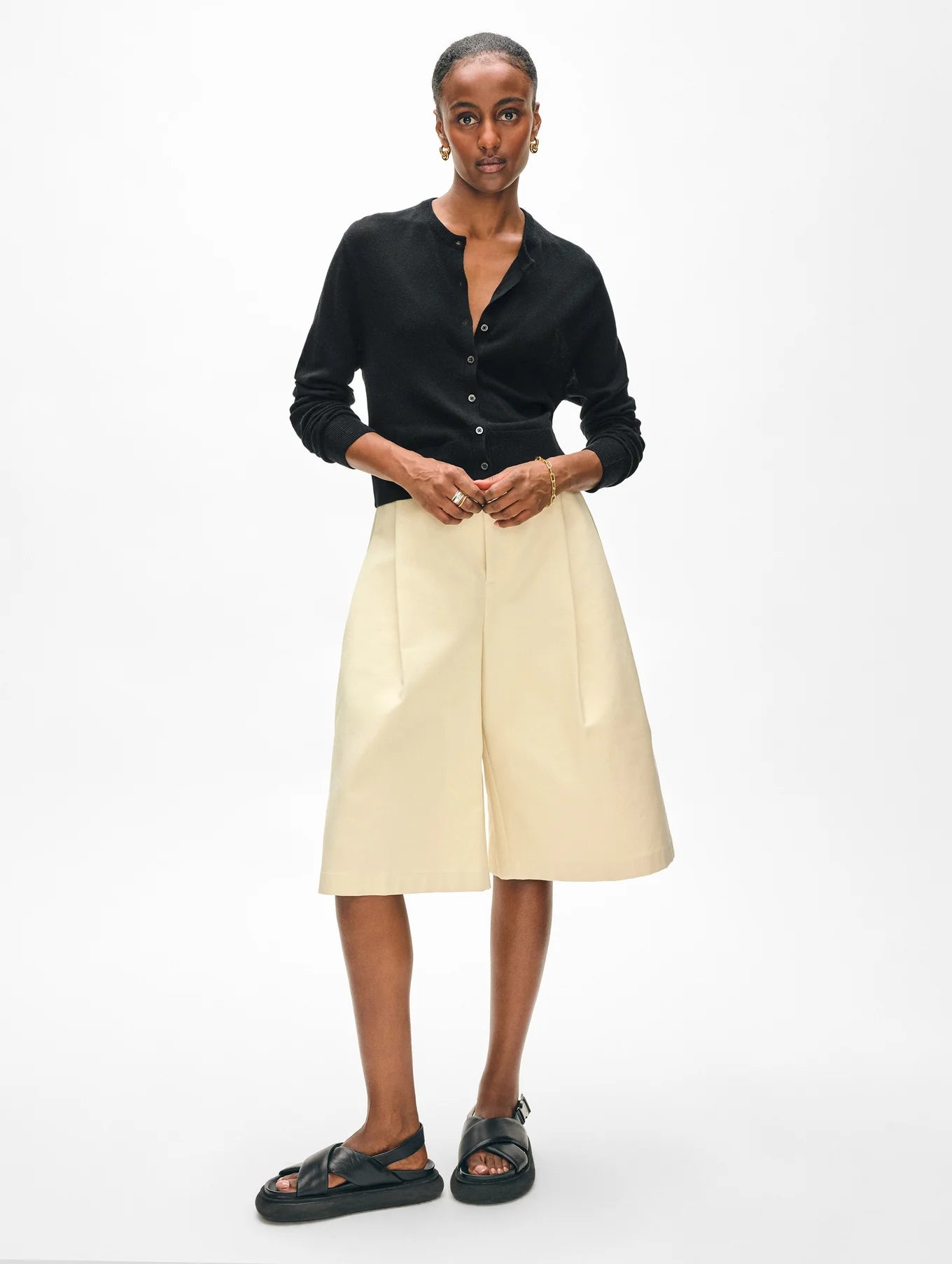 Superfine Cashmere Button Cardigan