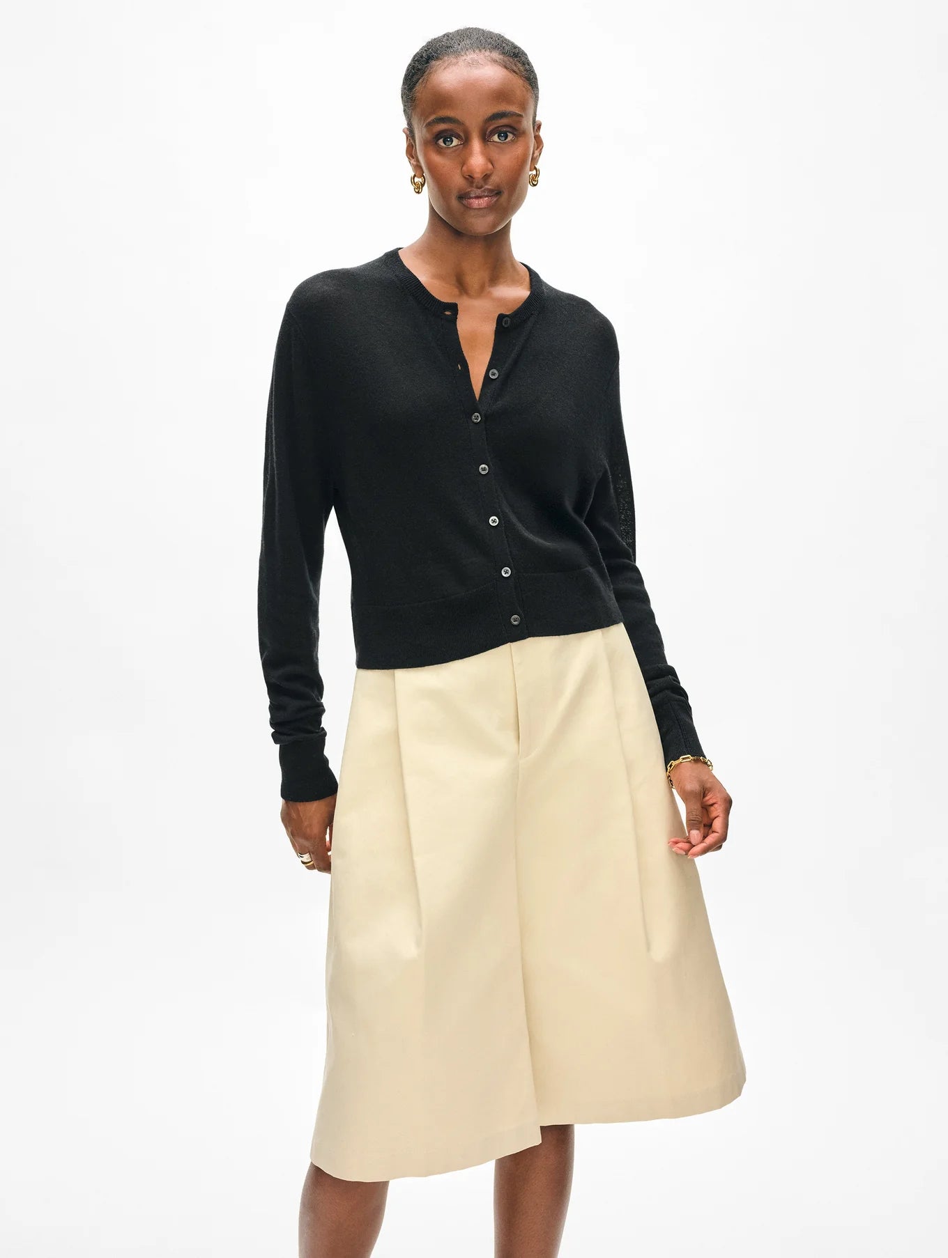 Superfine Cashmere Button Cardigan