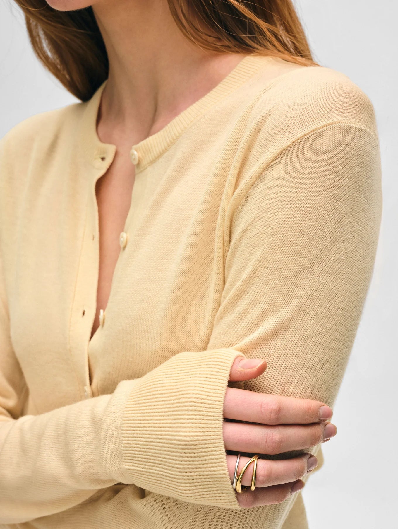Superfine Cashmere Button Cardigan