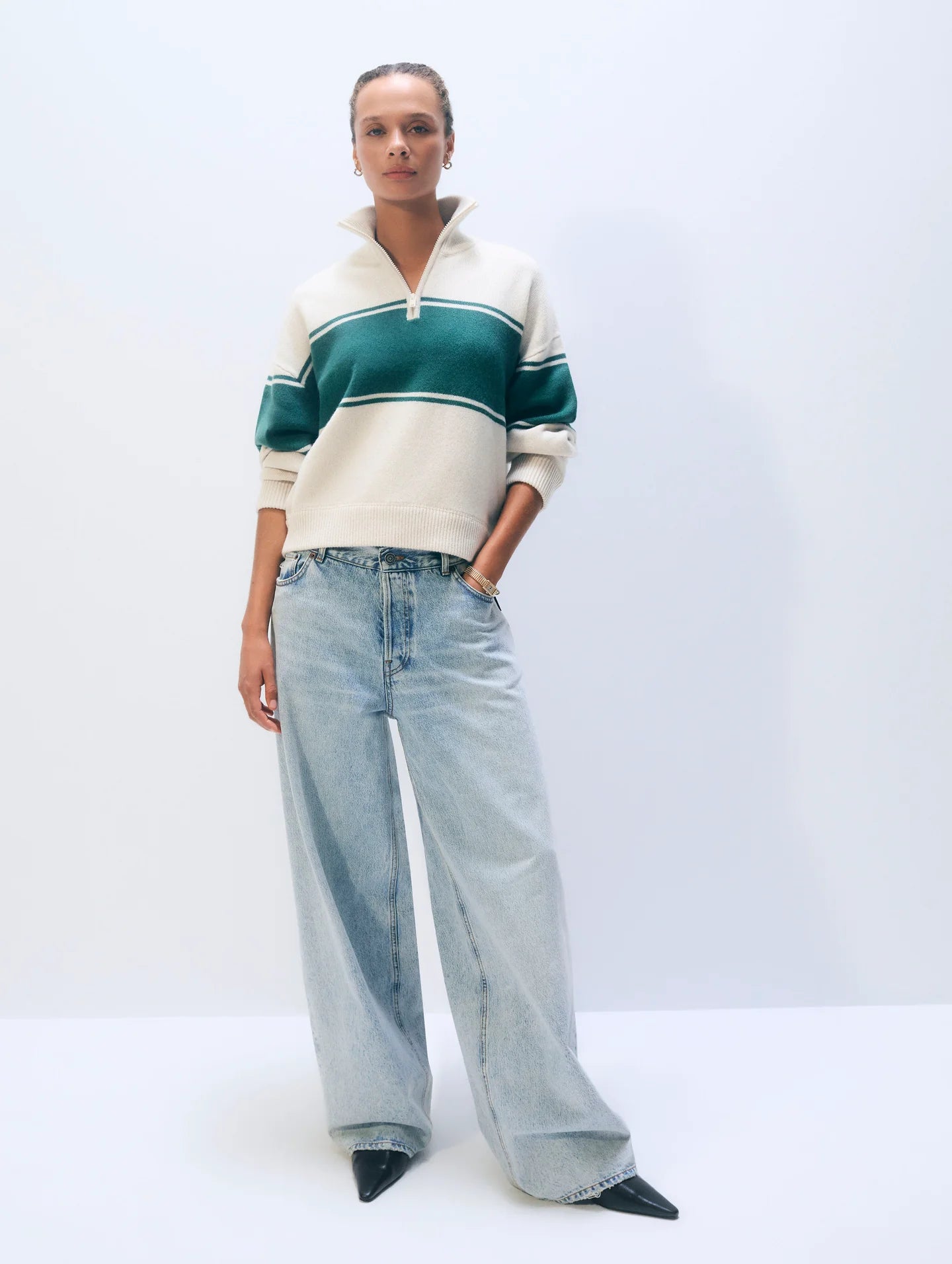 Cashmere Blend Quarter Zip