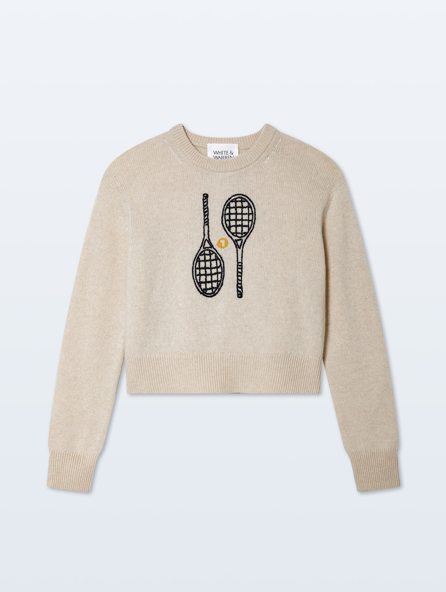 Cashmere Tennis Embroidered Sweatshirt