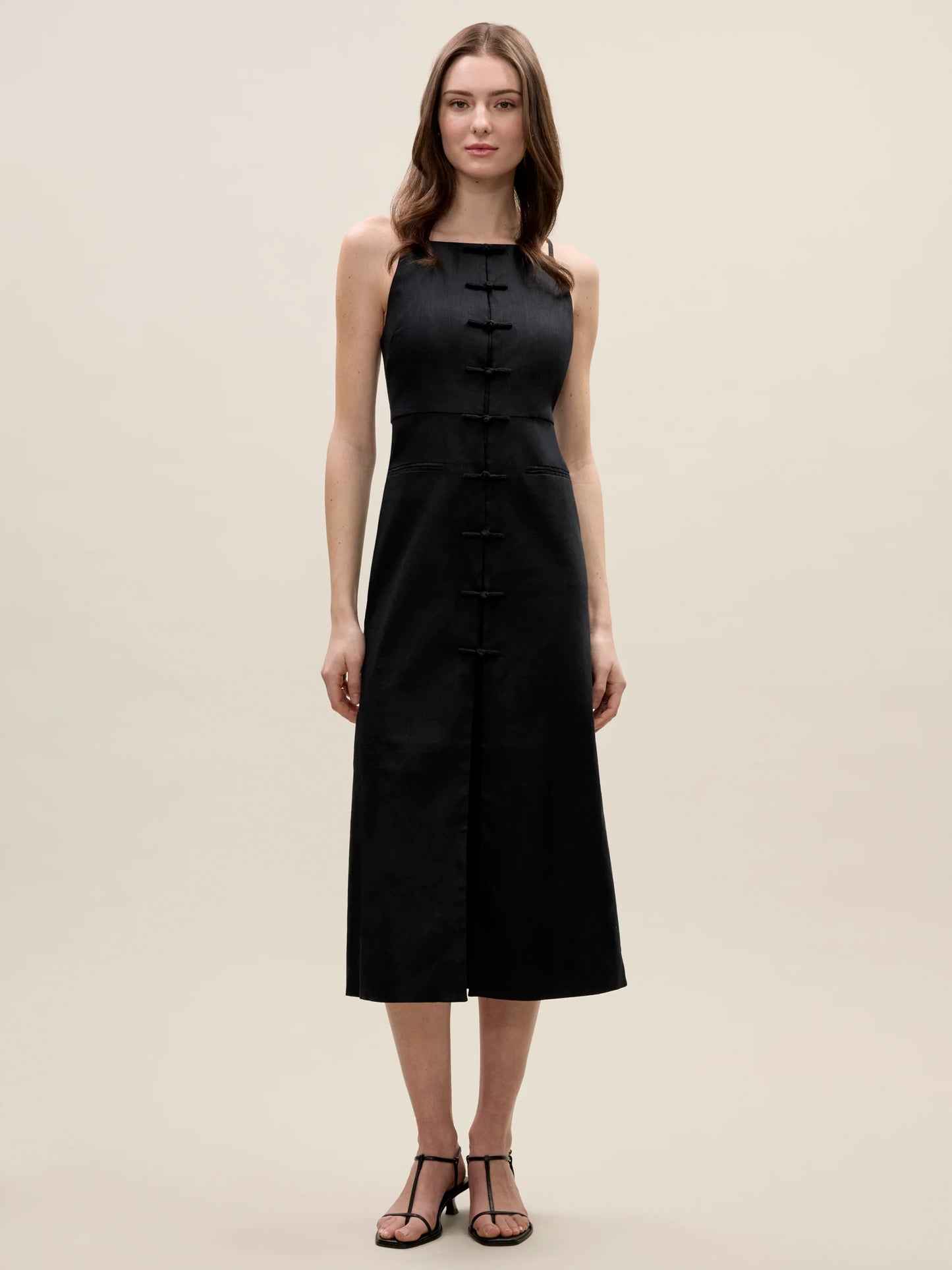Beatrice Stretch Linen Dress