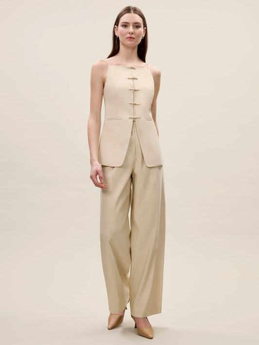 Beatrice Stretch Linen Pants