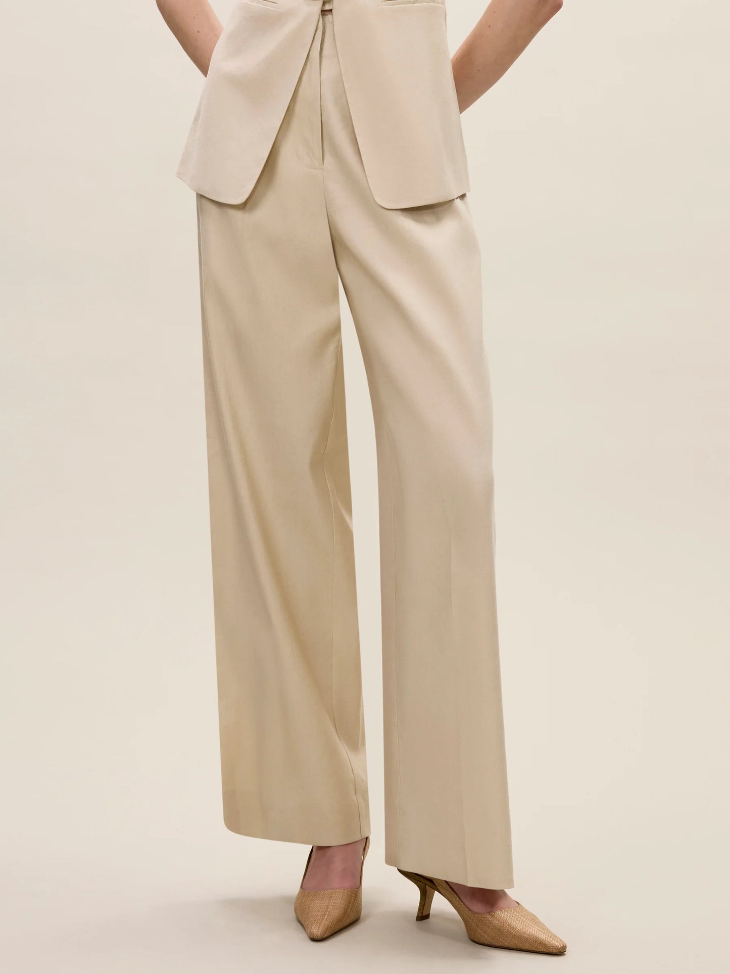 Beatrice Stretch Linen Pants