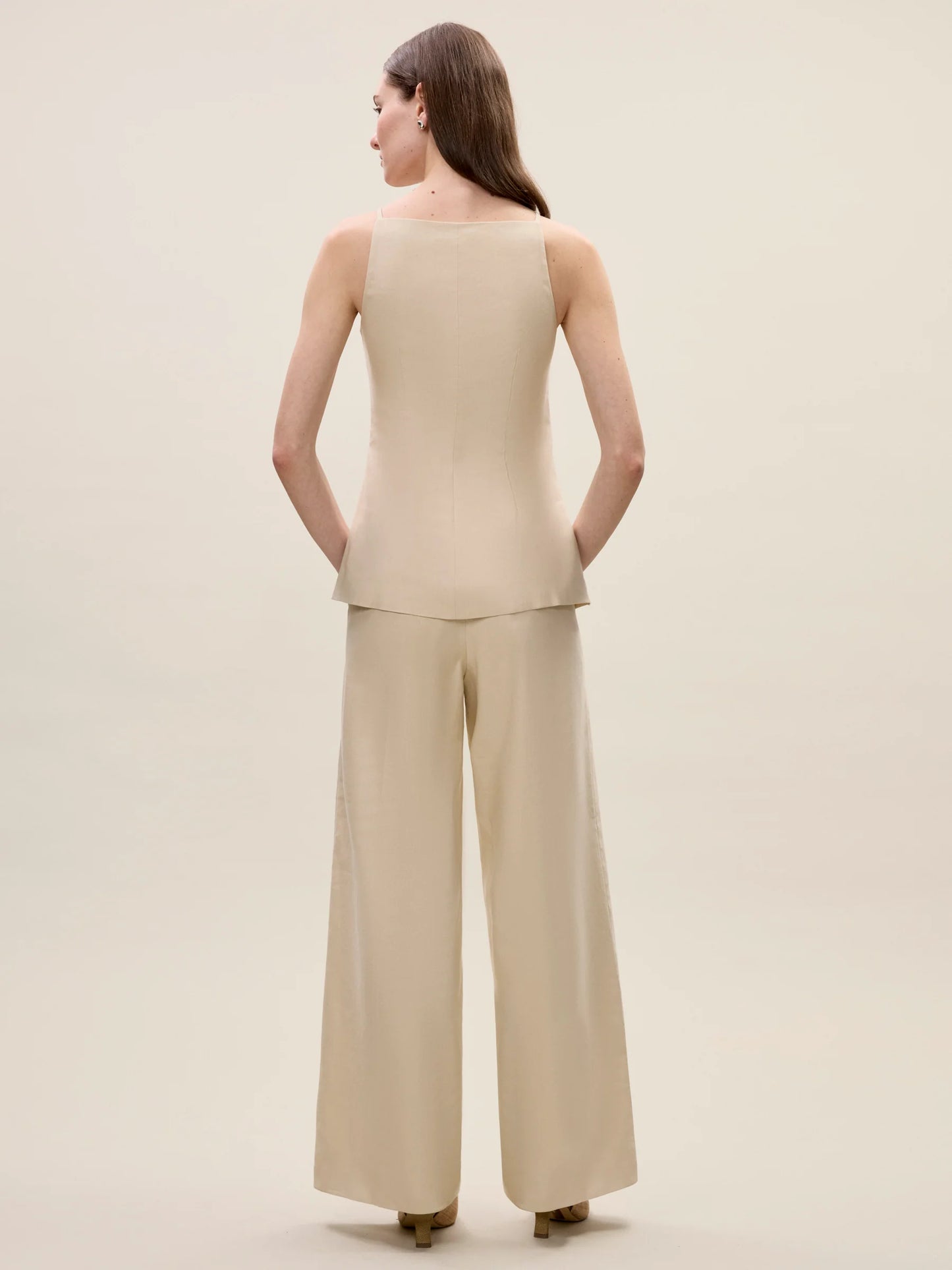 Beatrice Stretch Linen Pants