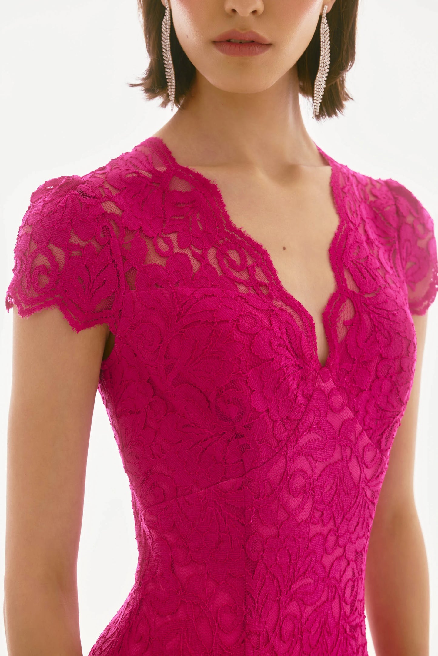 Signature | Stretch Lace Trumpet Dress