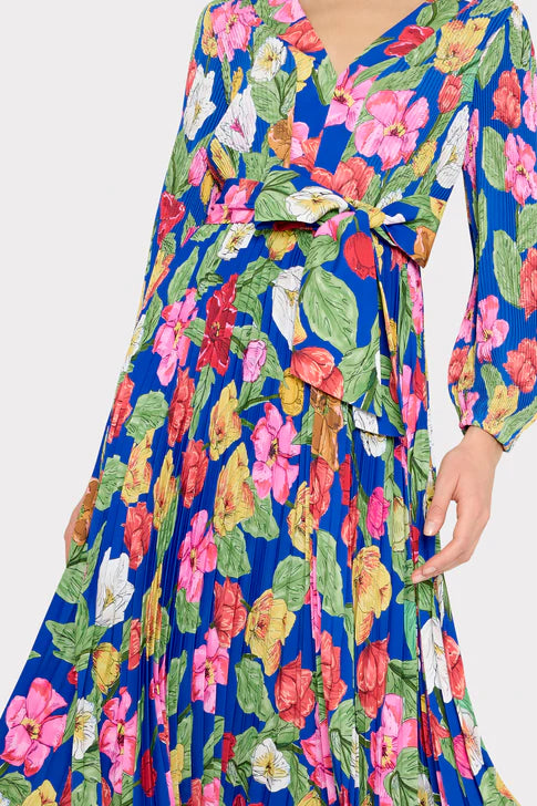 Liora Tulip Rosette Pleated Dress