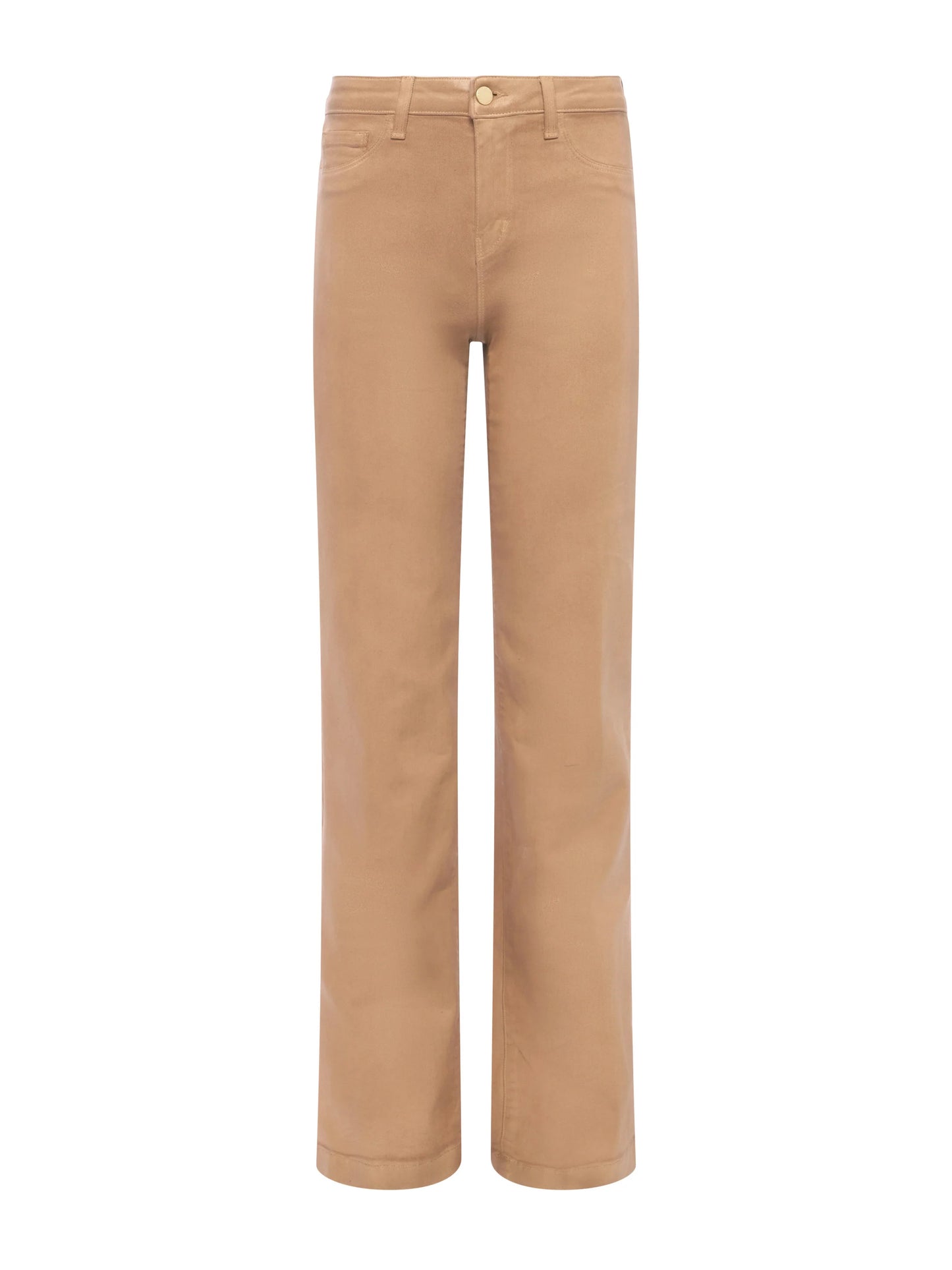 Clayton Coated Wide-Leg Jean
