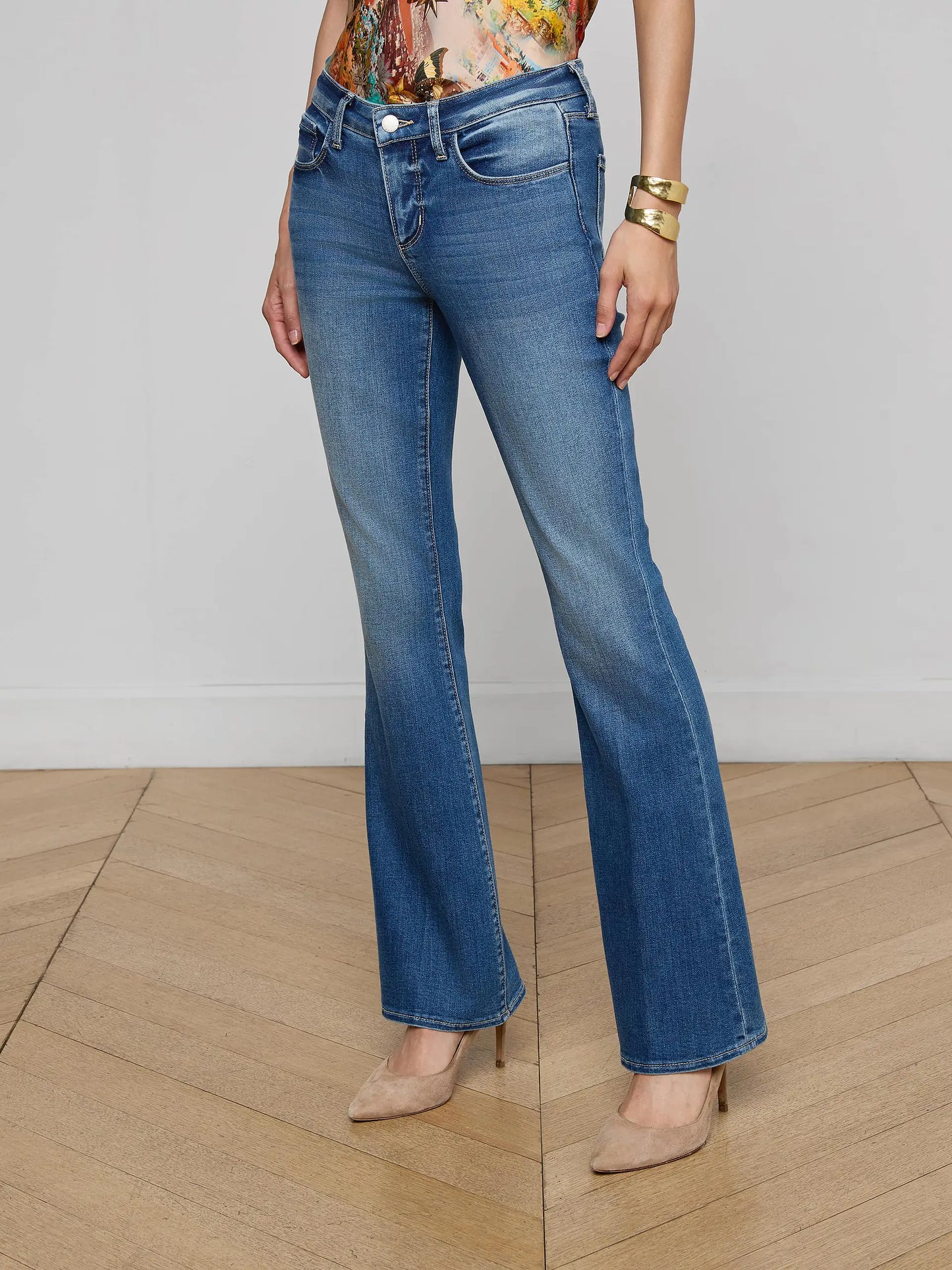 Cara Low-Rise Bootcut Jean