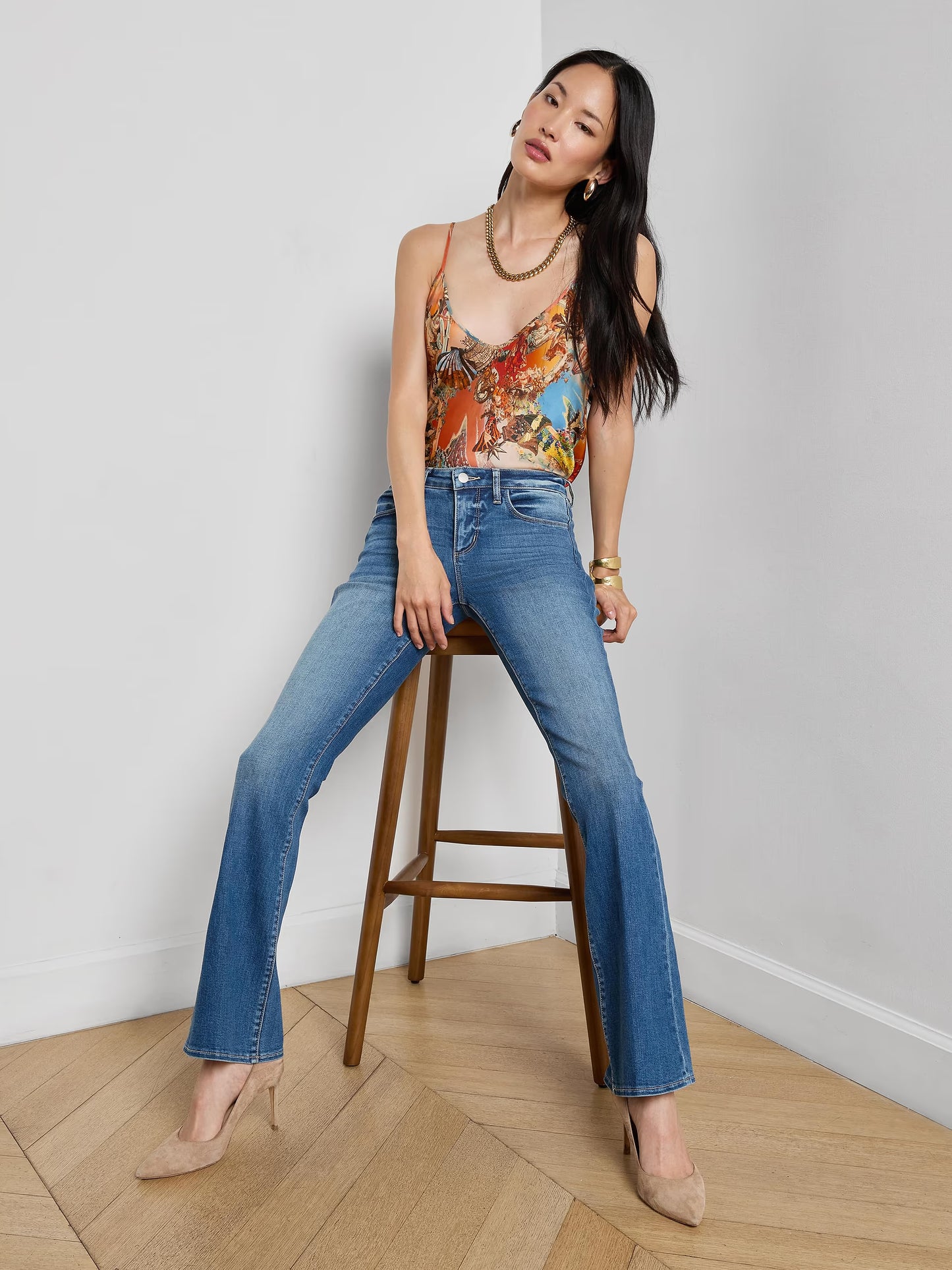 Cara Low-Rise Bootcut Jean