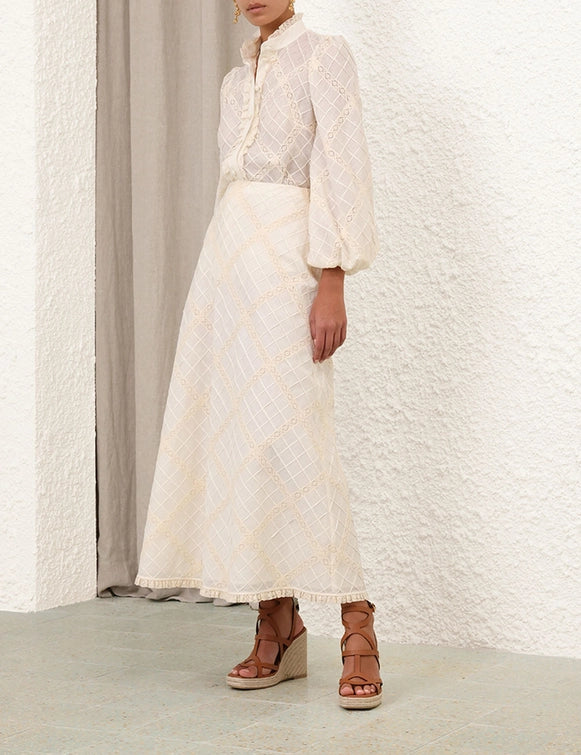 Tallow Lace Trim Shirt