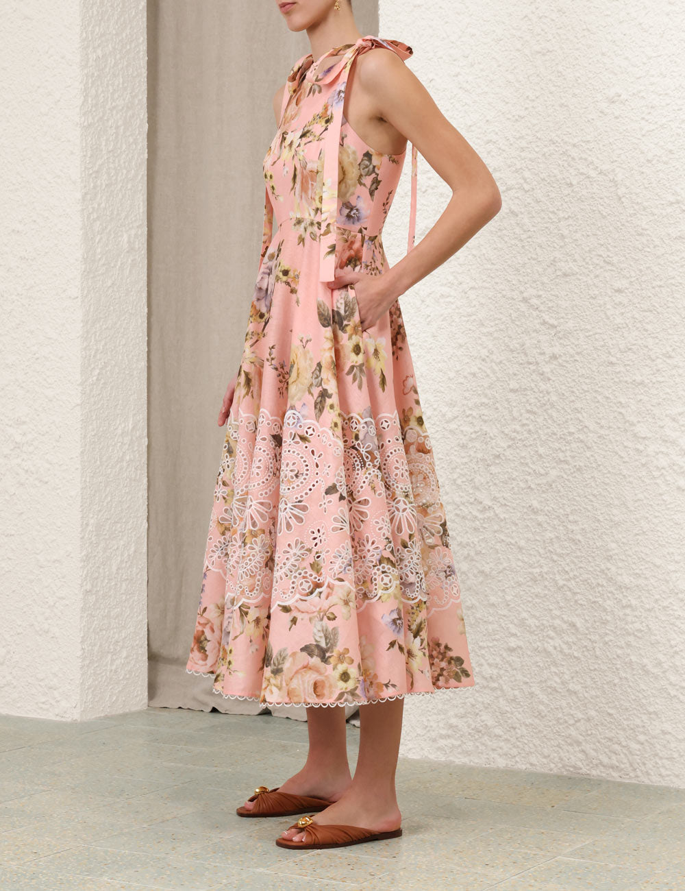 Acacia Broderie Midi Dress
