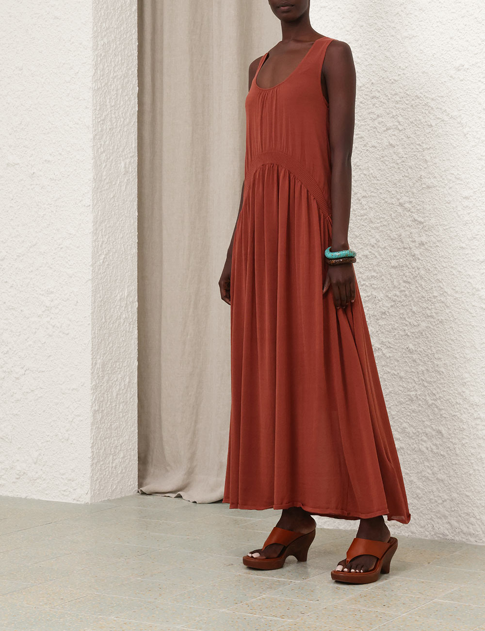 Illuminate Gathered Maxi Dress