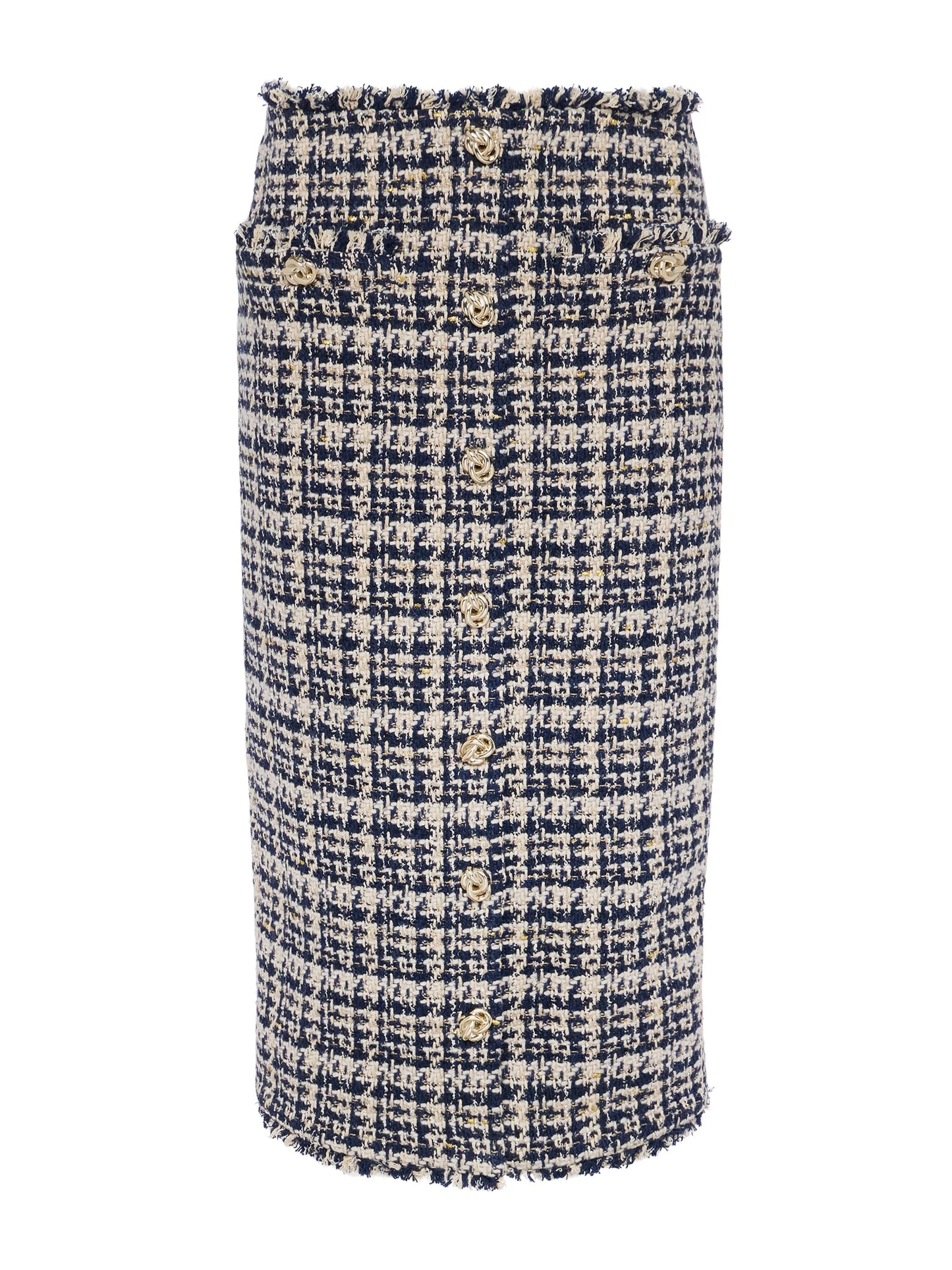 Tai Tweed Midi Skirt